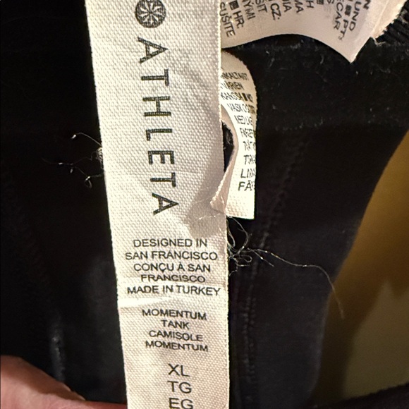 Athleta Black Racerback Tank Top - Picture 2 of 2